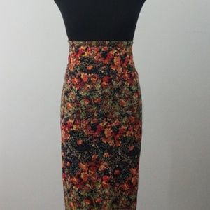 NWT 2XL LuLaRoe Floral Cassie Pencil Skirt